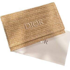 Dior cosmetic rattan pouch bag, in box!